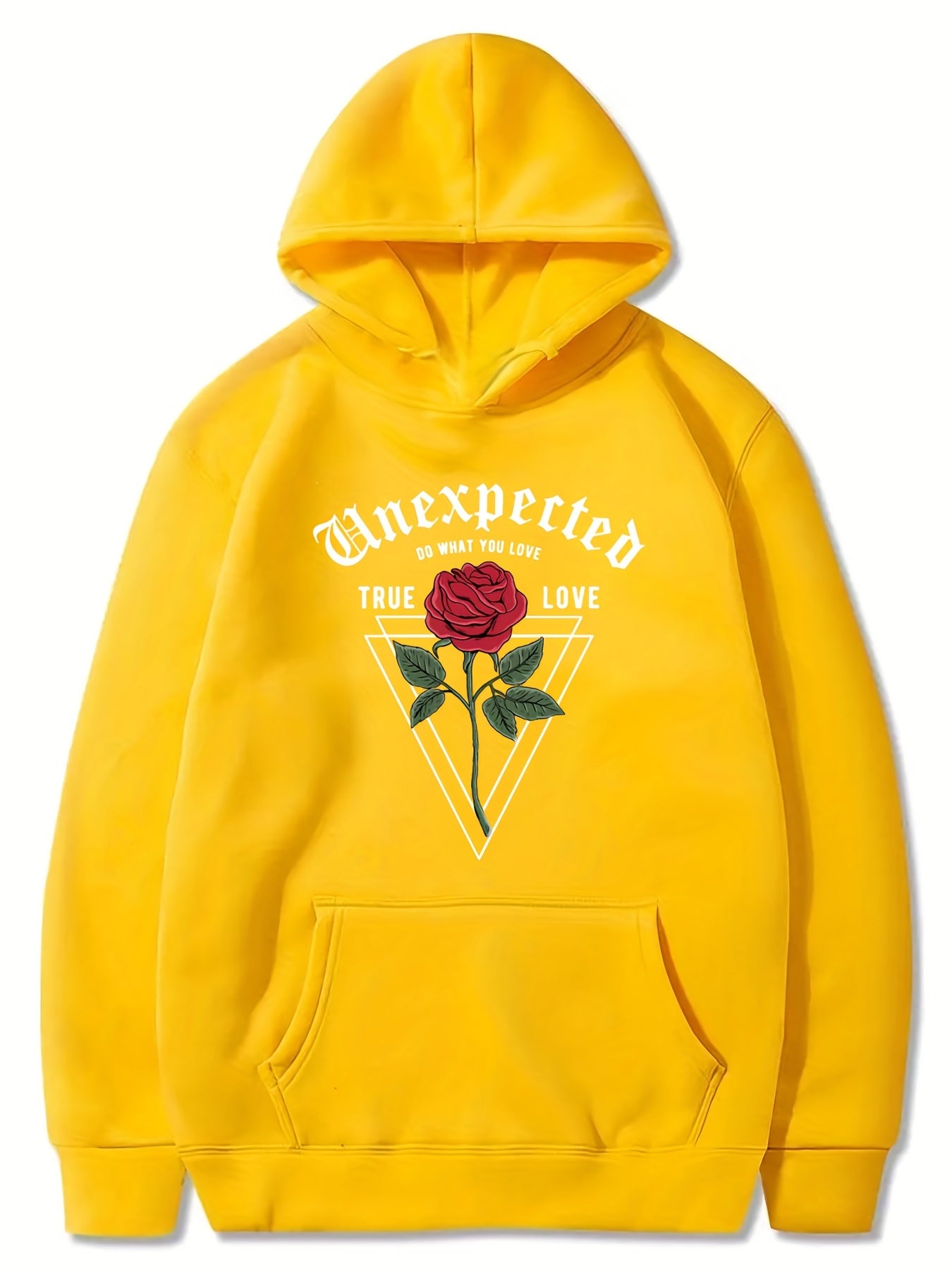 Girls' Rose Flower Hoodie Sweatshirt for Fall Spring