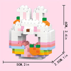 3D Animals Blocks Toys Sheep Fox Chicken Samoyed Rabbit Mouse