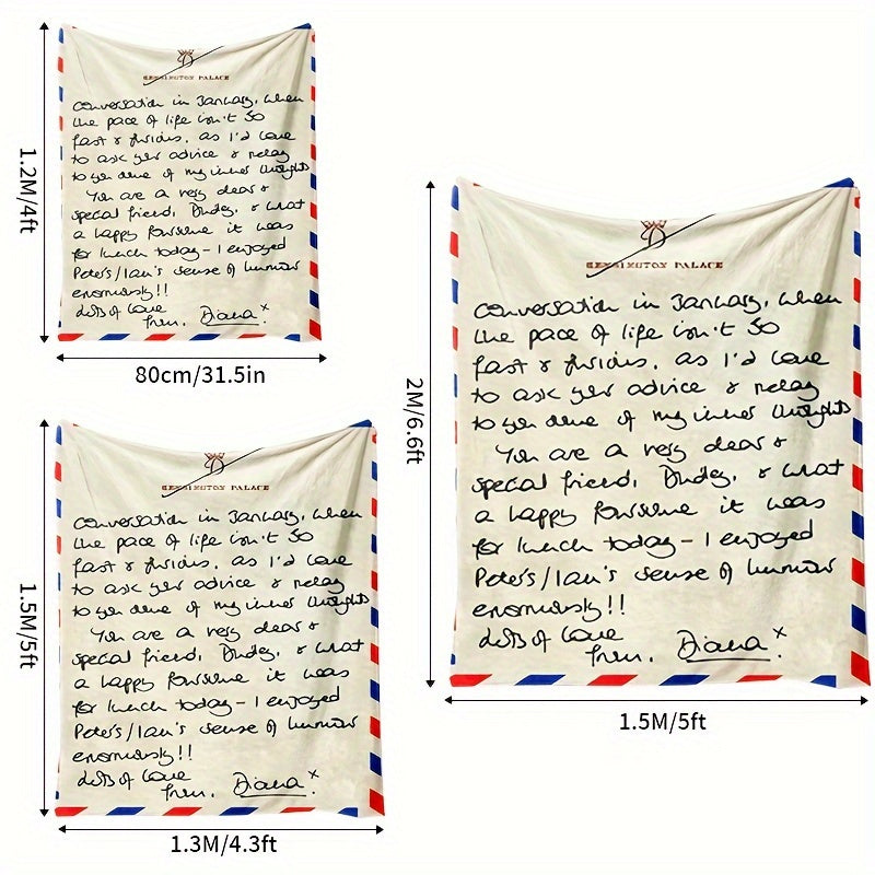 Christmas Envelope Tapestry Printed Blanket Double Sided