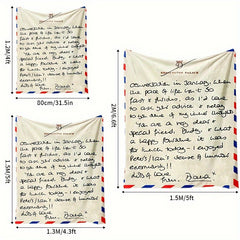Christmas Envelope Tapestry Printed Blanket Double Sided