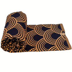 6yds African Ankara Tribal Double Sided Printed Fabric Sewing Dress Headwear DIY