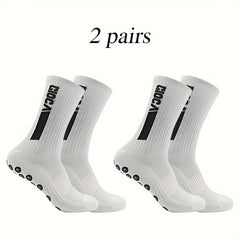 Non Slip Football Socks With Grip Pads - Breathable Outdoor Sports Socks