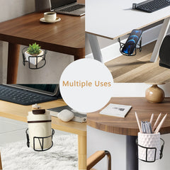 Large Desk Cup Holder Anti Spill Metal Office & PC Gaming Accessories