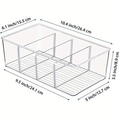 Clear Plastic Food Storage Bin for Pantry Fridge Cabinet