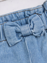 Baby Girls Bowknot Denim Shorts Toddler Summer Clothes