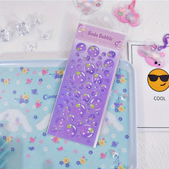 Clear Bubble Pattern Sticker for Craft Decoration