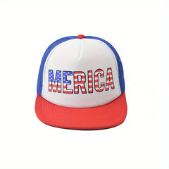 Hip Hop Trucker Hat Flag Pattern Baseball Cap Unisex Dad Hat