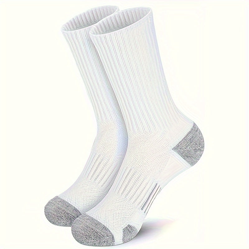 Men's Mid Crew Sport Socks - Sweat Absorbing & Comfy