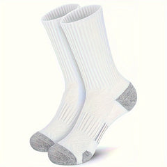 Men's Mid Crew Sport Socks - Sweat Absorbing & Comfy