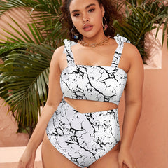 Tie Dye Tankini Set with Tummy Control Underwear