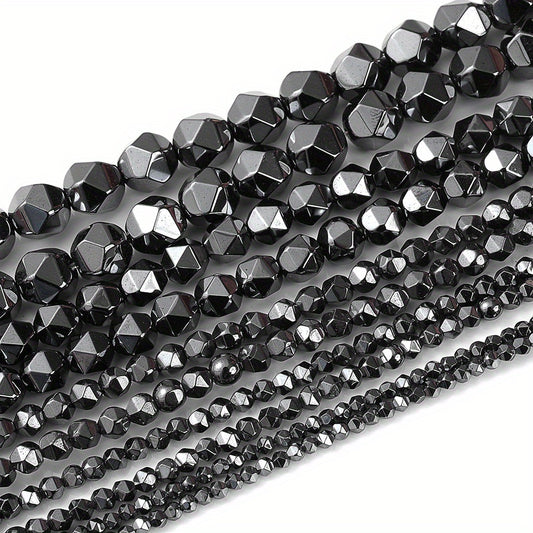 Hematite Crystal Faceted Beads 2 3 4 6 8mm Jewelry Making Findings DIY Bracelet