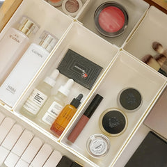 Versatile Stackable Storage Box for Cosmetics and Kitchen Supplies