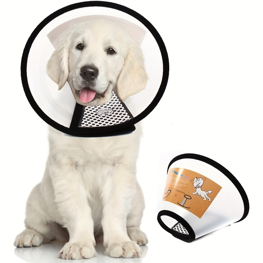 Translucent Pet Cone Collar Anti Scratch Dog Recovery Collar