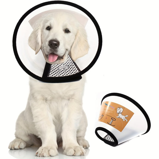 Translucent Pet Cone Collar Anti Scratch Dog Recovery Collar