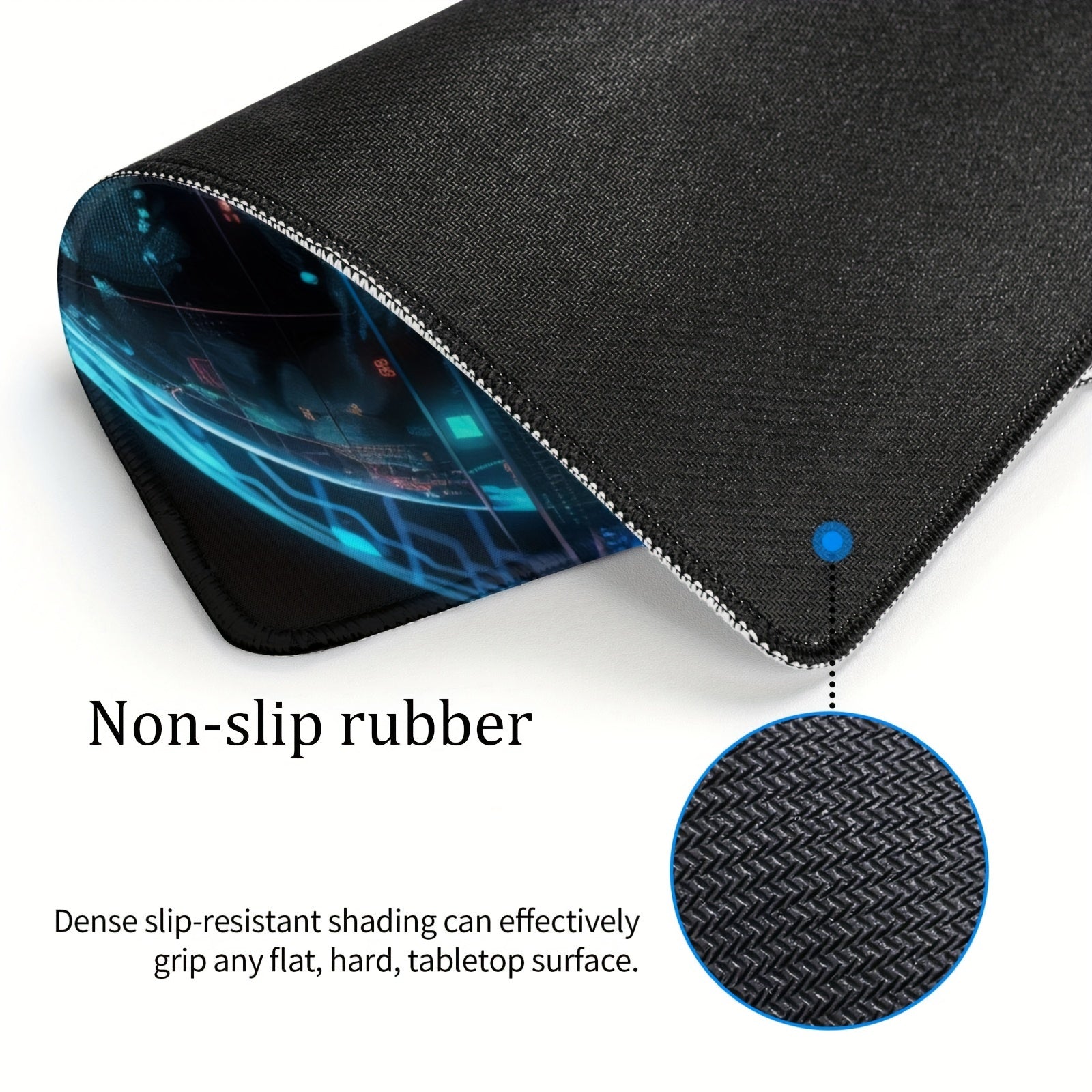 20x24cm E-Sport Mouse Pad, Non-Slip Rubber Base for Laptop/Desktop