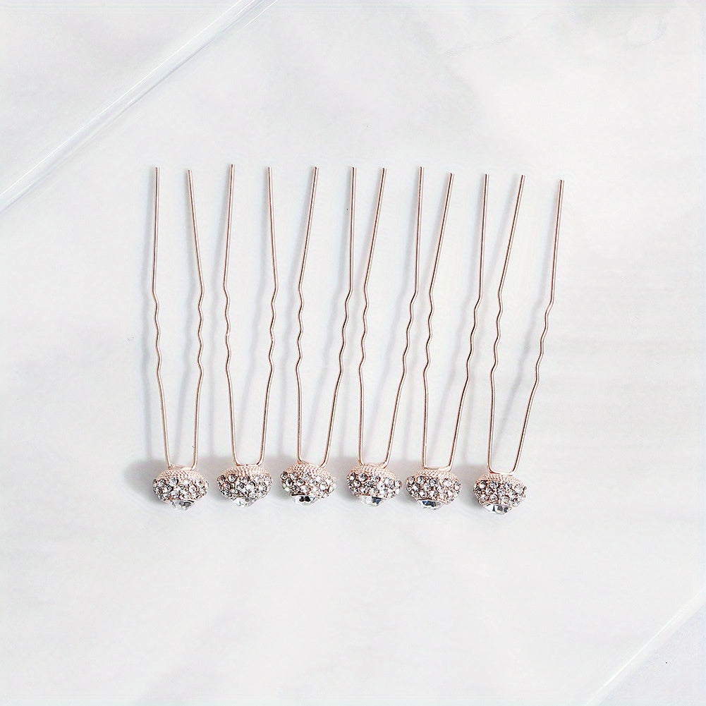 Rhinestone Hair Pin Wedding Accessory
