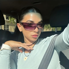 Y2K Gradient Rimless Sunglasses UV400