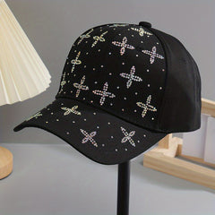 Rhinestone Baseball Cap Y2K Adjustable Lightweight Sun Hat