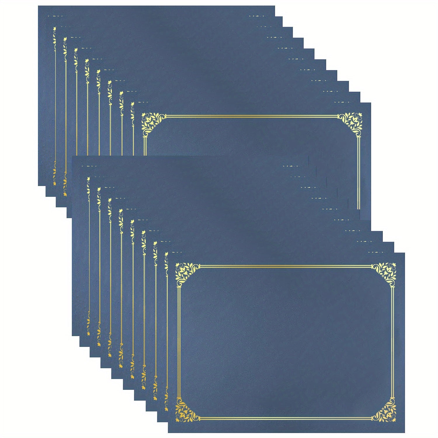 1pc Diploma Cover Golden Foil Border Letter Size