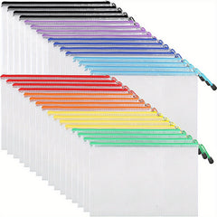 Mesh Zipper Bag for Organizing Puzzle Bags, Letters A4s, School Supplies