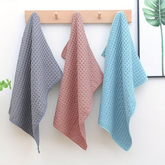 Soft Absorbent Waffle Honeycomb Bath Sheet Towel 13.78x29.53 Inches