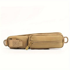 Molle Backpack Shoulder Strap Pouch with Zipper Pocket