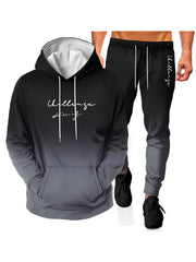 Men's 3D Print Hoodie Joggers Set