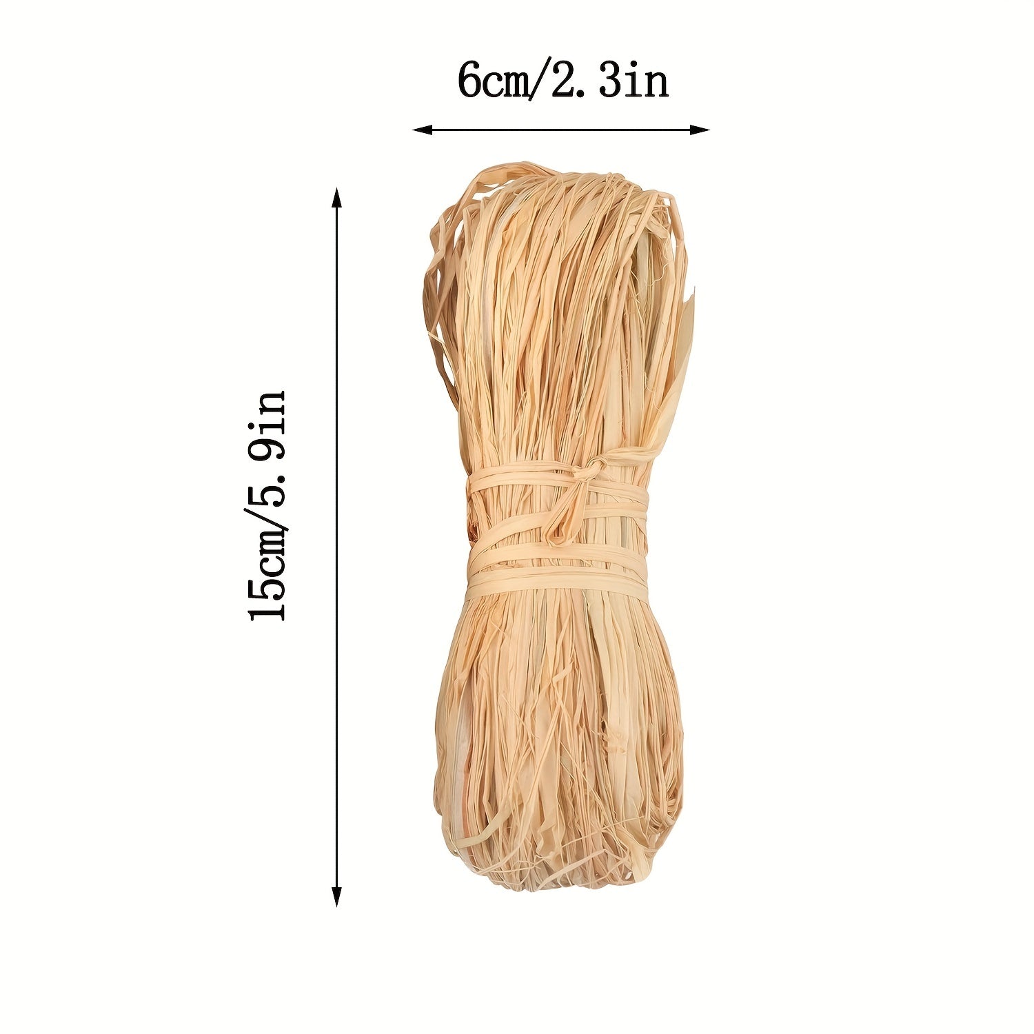 50g Natural Raffia Paper Ribbon for Florist Bouquets Weaving Decoration