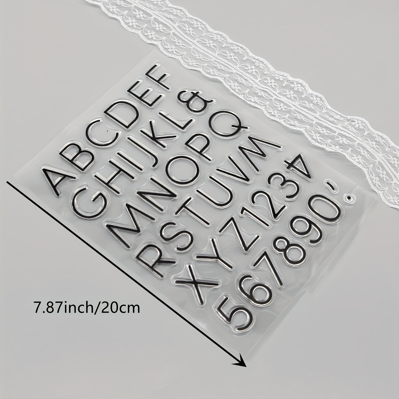 Alphabet Cartoon Stamp for DIY Scrapbooking Card Making