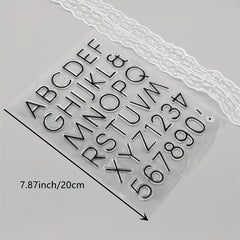 Alphabet Cartoon Stamp for DIY Scrapbooking Card Making