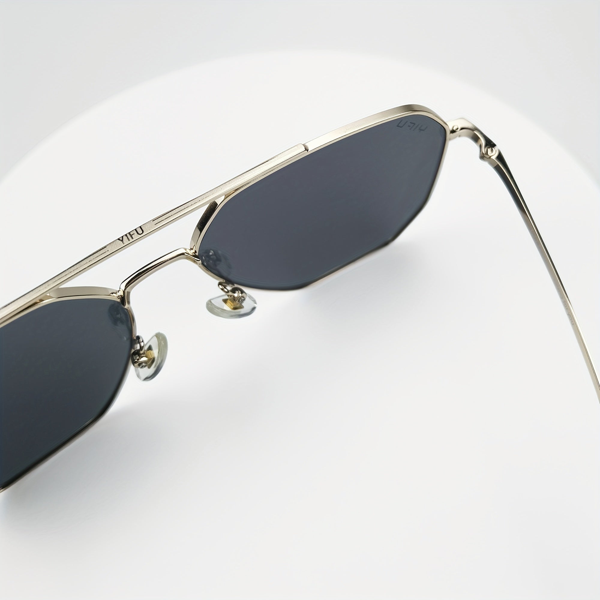Men's Polarized Square Double Bridge Sunglasses UV 400