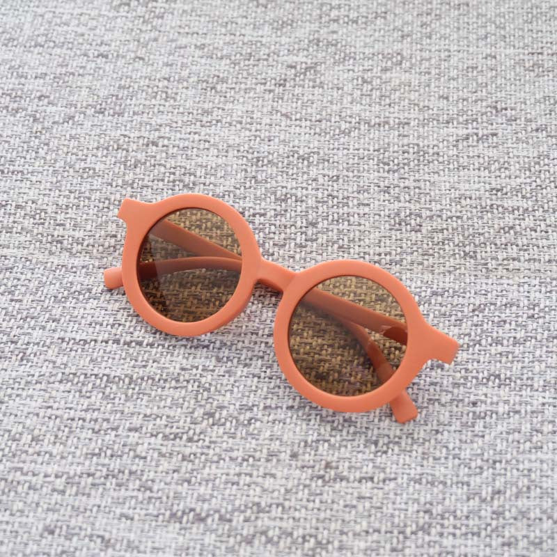 Round Frame UV Protection Girls Sunglasses for Outdoor Activities