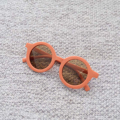Round Frame UV Protection Girls Sunglasses for Outdoor Activities