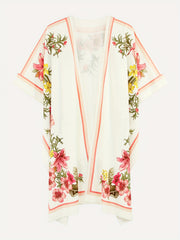 Women's Floral Print Beach Cover Up Scarf