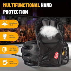 Adjustable Half Finger Boxing Gloves for MMA Training