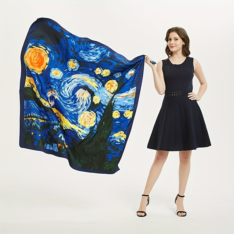 THE STARRY NIGHT Silk Tube Top Bandana