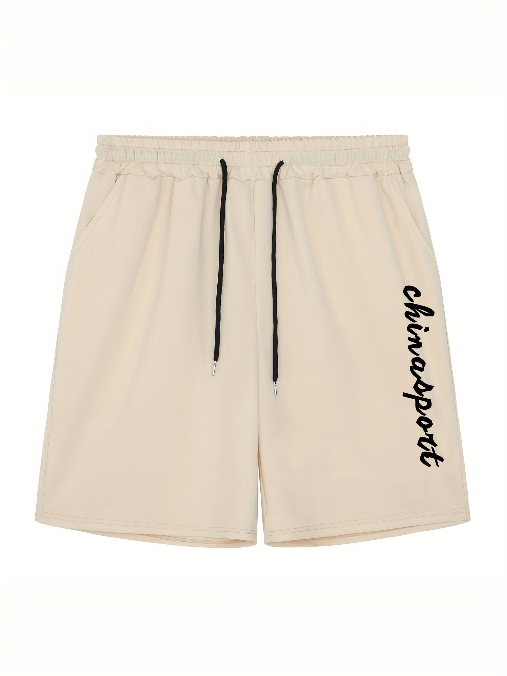 Men's Letter Print Athletic Shorts for Summer
