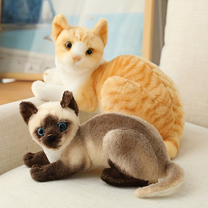 Soft Cat Plush Dolls in Multiple Colors - Huggable and Expressive