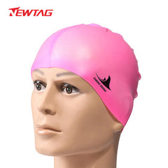 Adult Waterproof Silicone Swimming Cap Non slip Ear Protection