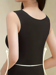 Lace Thermal Underwear Soft V Neck Sleeveless Top