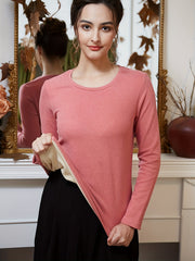 Women's Thermal Underwear Top Long Sleeve Crew Neck Soft & Comfortable