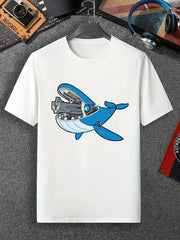 Mechanical Whale Men's T-shirt Active Breathable Tee