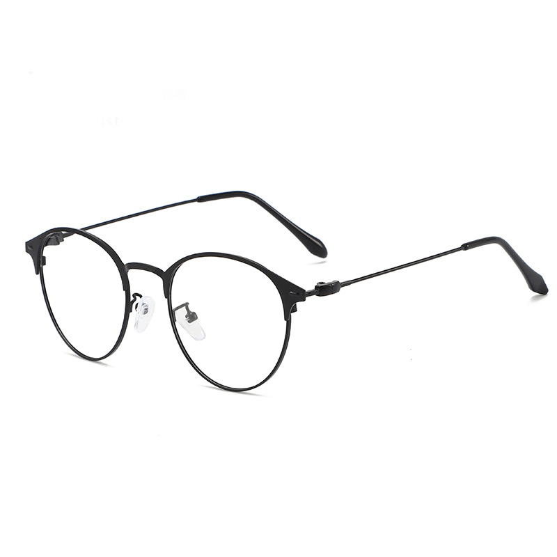 Round Frame Sunglasses Anti Light Glasses Photochromic Lens Eyewear