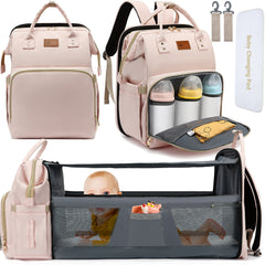 Baby Diaper Bag Backpack With Changing Station 30L Dual Use Baby Bag For Mom