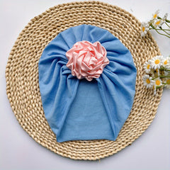 Baby Girls Flower Decor Turban Soft Hair Wrap Headband