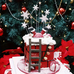 Funny Half Section Chimney Santa Claus Cake