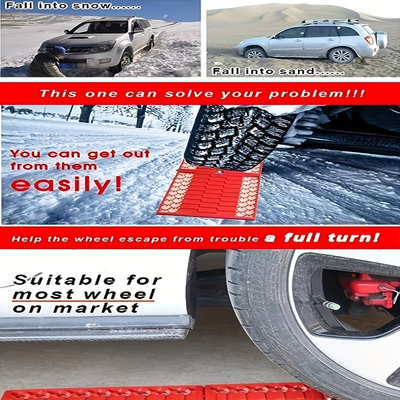 Foldable Auto Traction Mat Tire Grip Aid Car Escape Emergency Off Road Traction