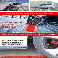 Foldable Auto Traction Mat Tire Grip Aid Car Escape Emergency Off Road Traction