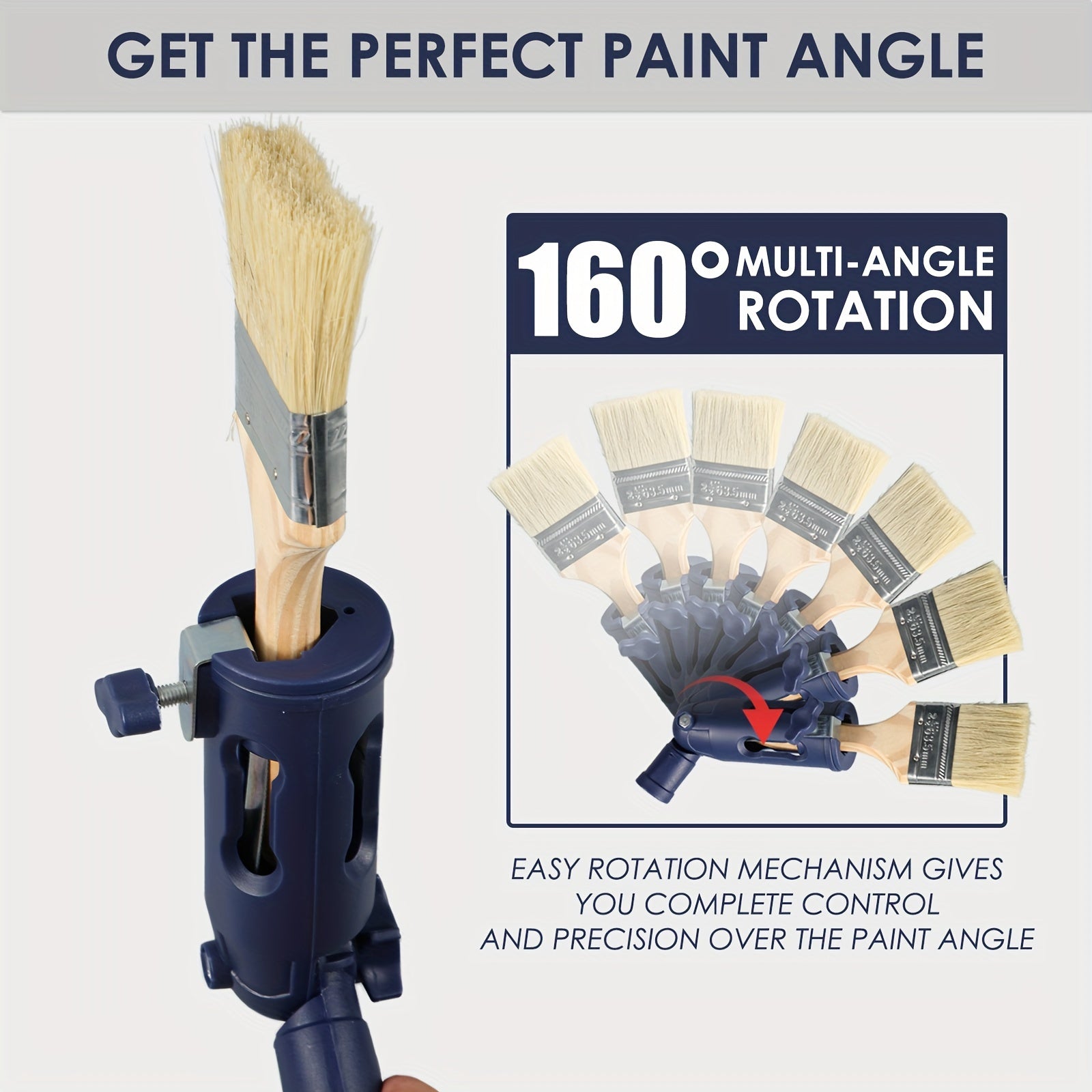 Angled Paint Brush Extension Tool For High Ceilings