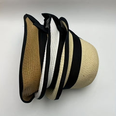 Rolled Brim Straw Hat Sunscreen Basin Hat UV Protection Summer Sun Hats